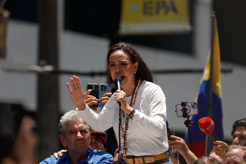 Venezuela’s Machado calls for more US action against Maduro